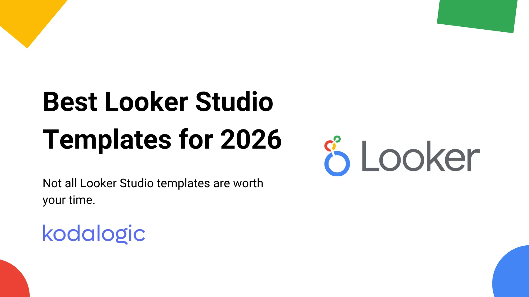 Post Cover - Best Looker Studio Templates for 2026: The Ones That Actually Save You Time