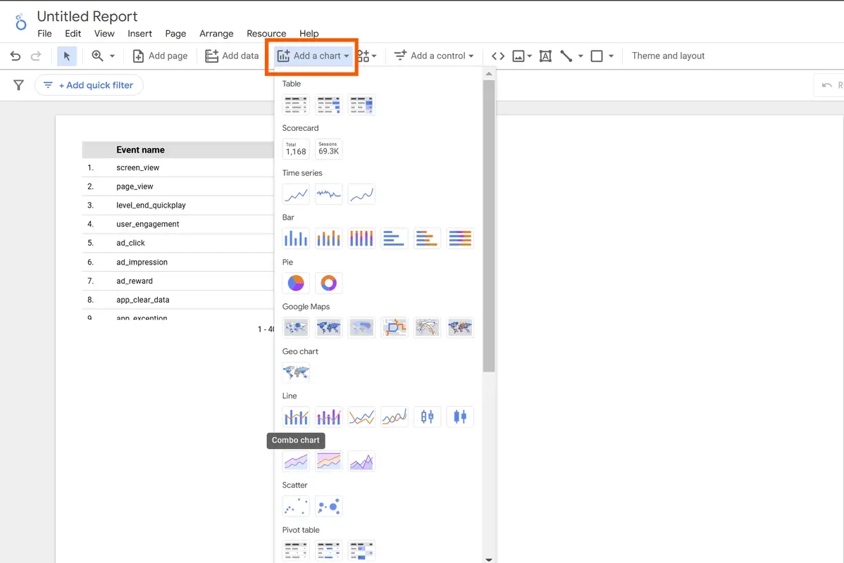 Adding Charts to Your Dashboard