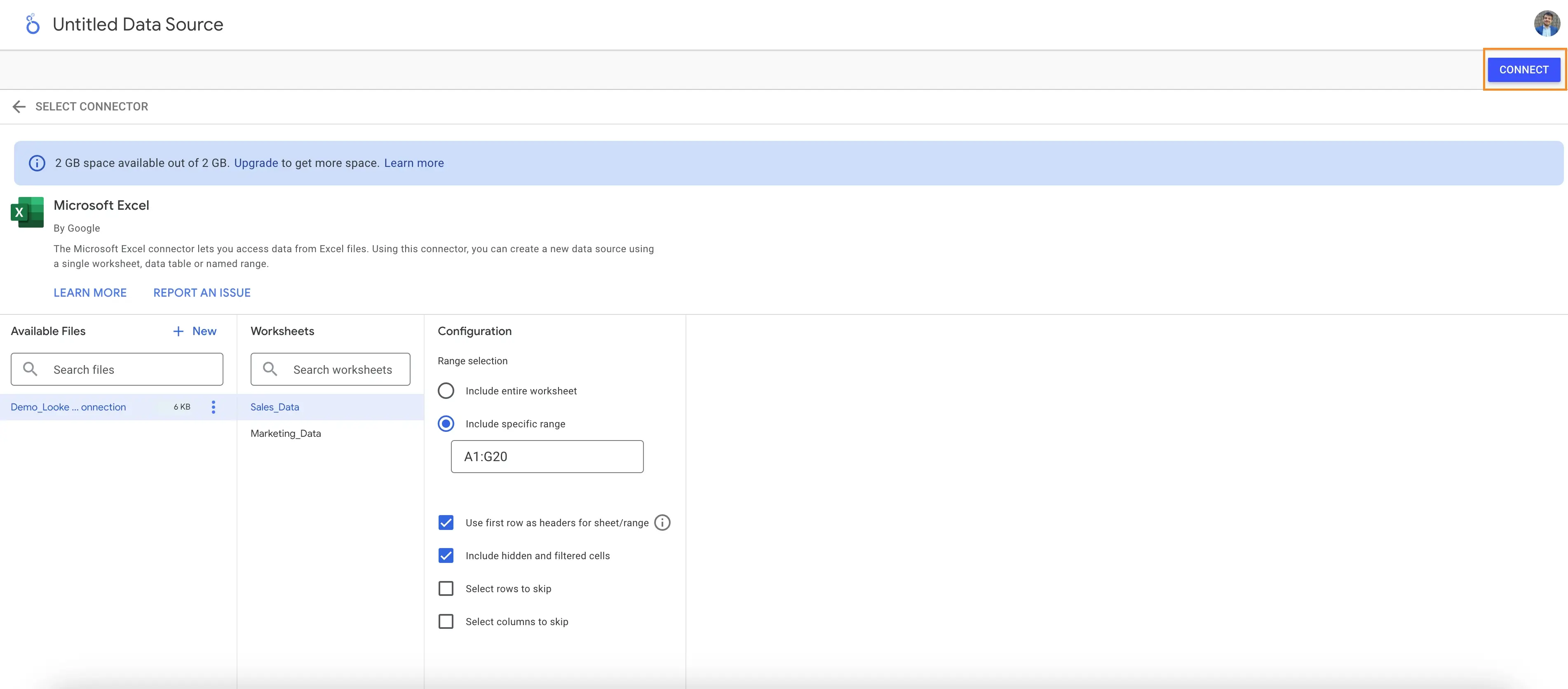 Configure Data Source