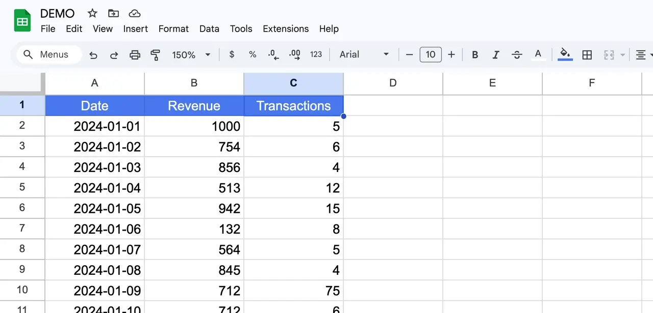 Proper formatting in Google Sheets to prevent Looker Studio connection errors