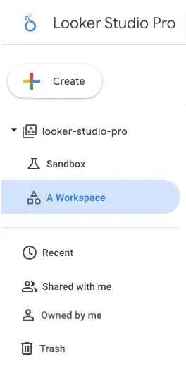 Overview of Looker Studio Pro dashboard features including collaboration, templates, and mobile integration for enterprise use